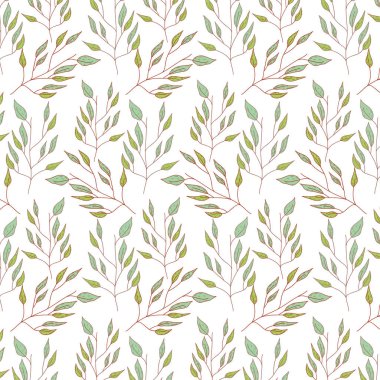 cute leafs pattern background