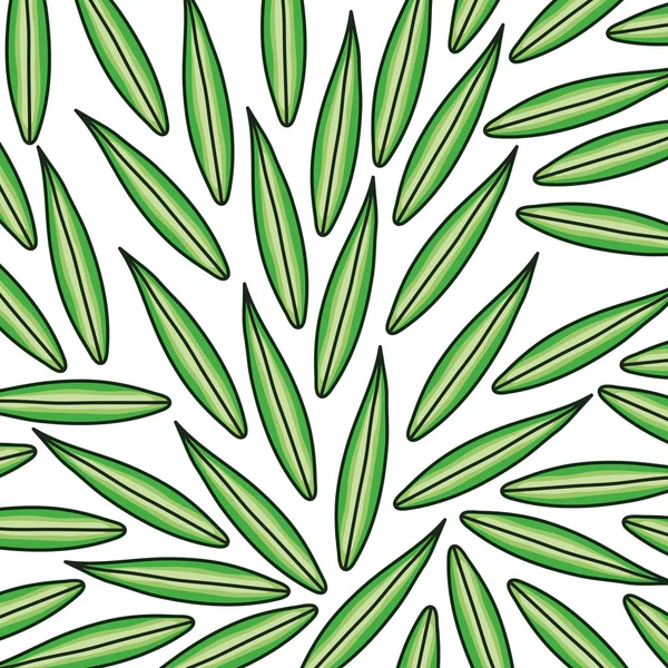 Los folletos de la ecología plantan un patrón natural de fondo — Vector de stock