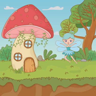 Perili peri masalı manzarası