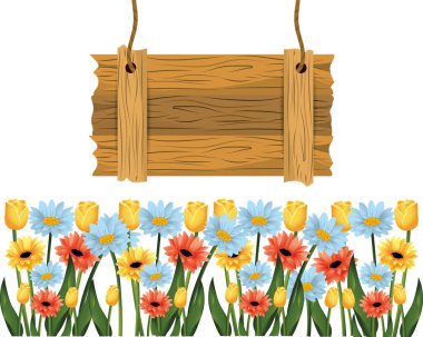 çiçek tropikal karikatür