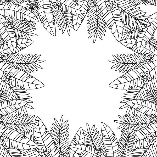 Μεμονωμένα φύλλα πλαίσιο σχεδιασμού διανυσματική απεικόνιση — Διανυσματικό Αρχείο