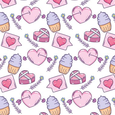 Sevgililer Günü şablonu arka planı