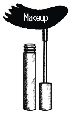 kirpik çizim simgesi makyaj