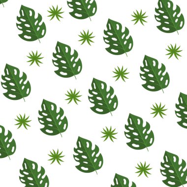 İzole edilmiş yaprak arkaplan tasarımı vektör çizimi