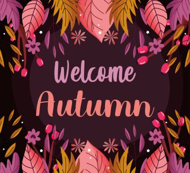 Sonbahar yaprakları mevsimi imajını karşıla