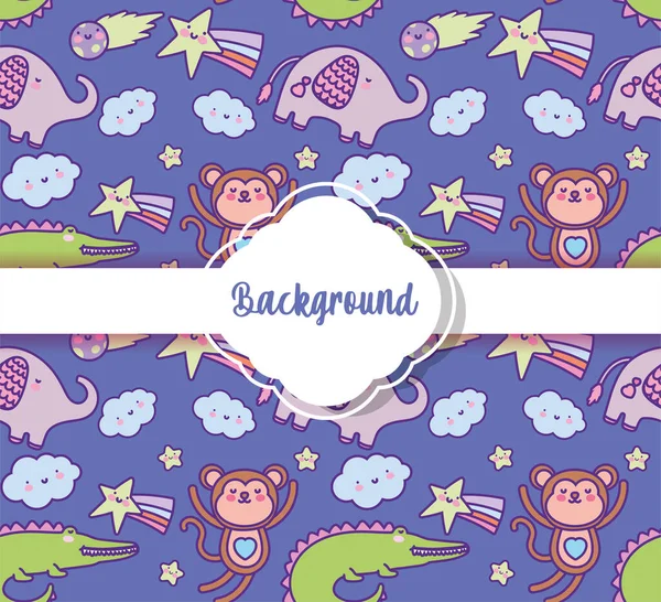 arka plan sevimli hayvanlar dekorasyon düz düzenName