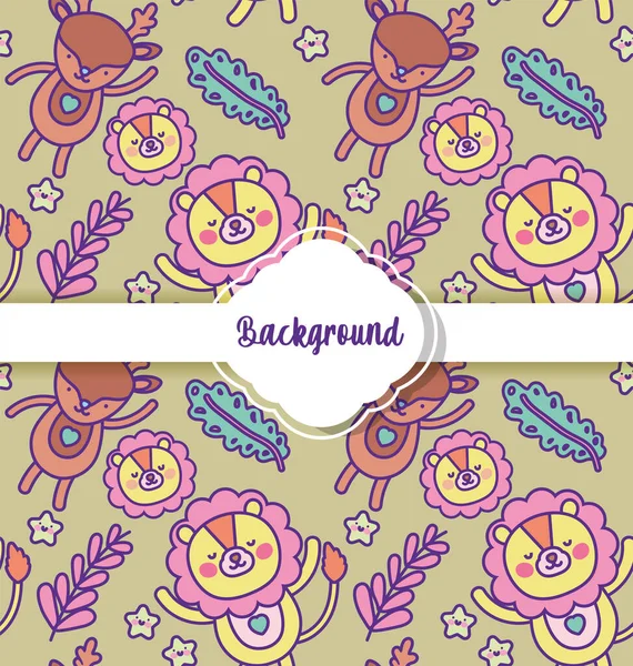 arka plan sevimli hayvanlar dekorasyon düz düzenName