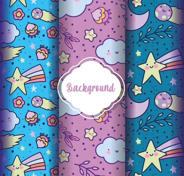 arkaplan dekorasyonu düz vektör çizimi