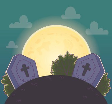 Mezar taşları gece çalıları Şeker mi şaka mı, Cadılar Bayramı kutlu olsun