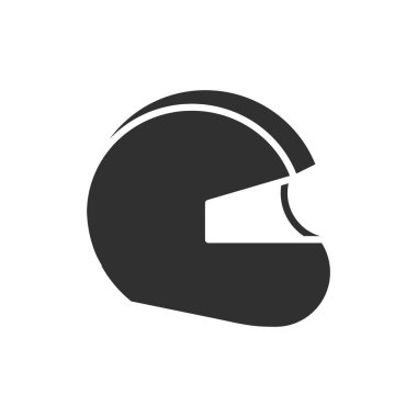 İzole edilmiş spor kaskı düz vektör tasarımı