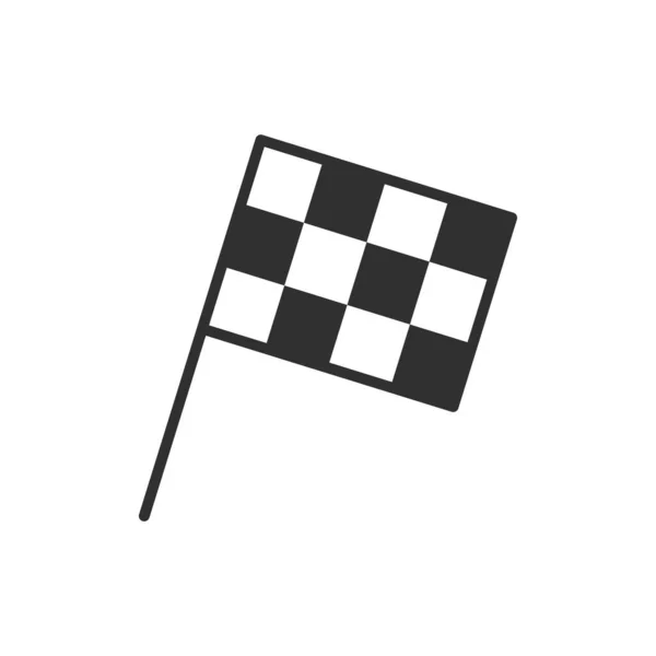 Conception vectorielle isolée d'un drapeau de course — Image vectorielle