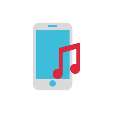 Isolated smartphone icon flat vector design