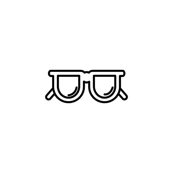 Linea de iconos de verano para gafas de sol — Vector de stock