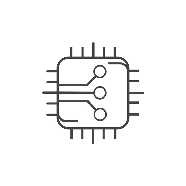 Návrh ikon desek elektronických obvodů — Stockový vektor