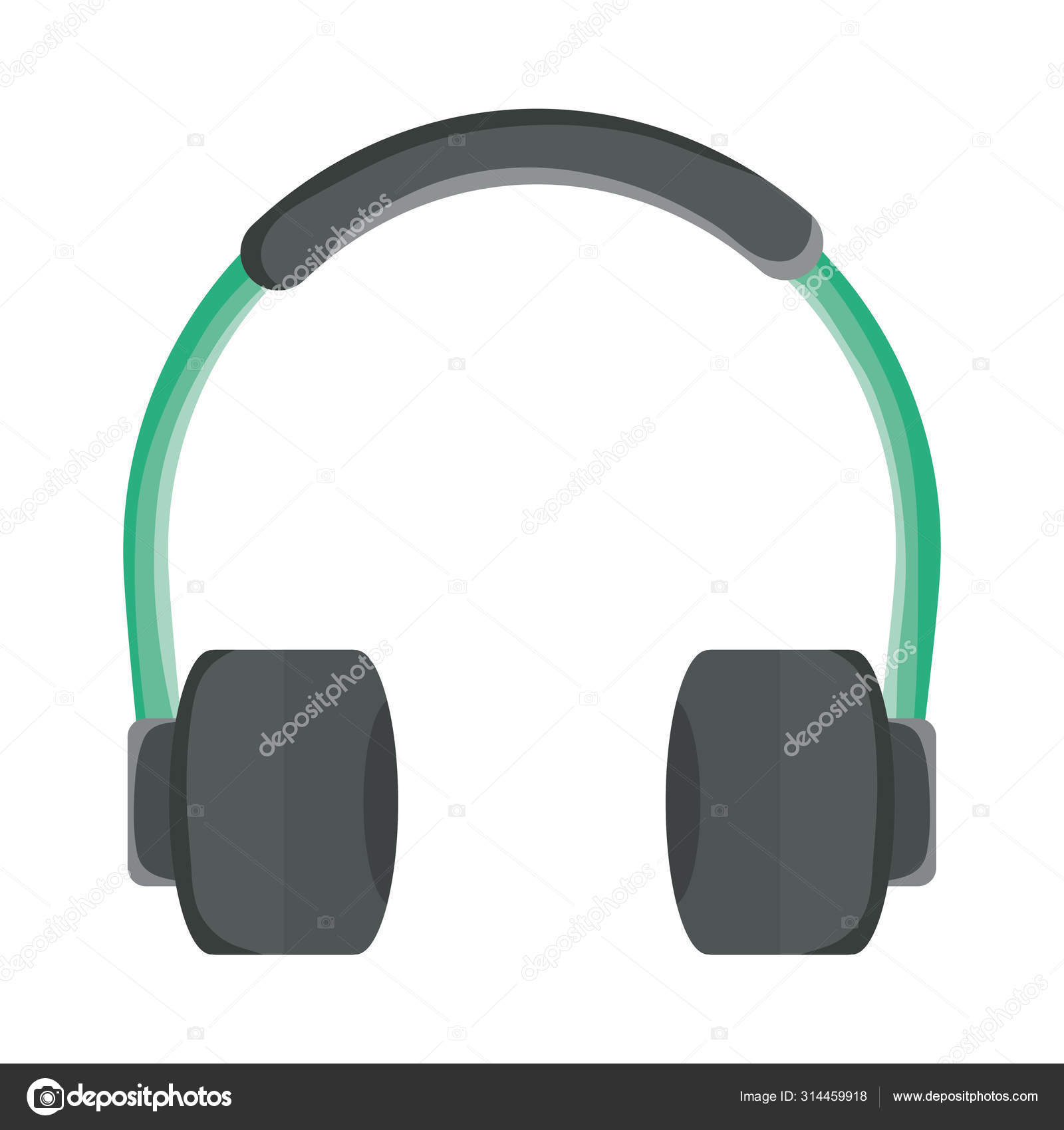 Icono del gadget de la tecnología de los auriculares de audio Vector de  stock #314459918 de ©stockgiu, image size:1600x1700