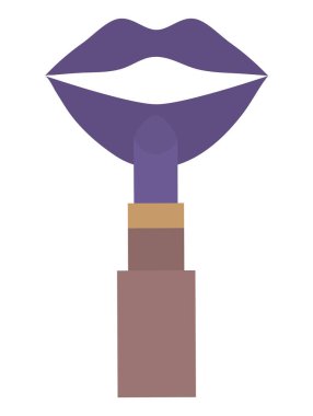 seksi kadın dudaklarına ruj pop sanat tarzı ile