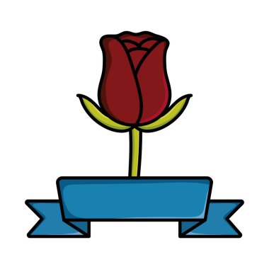 Kurdele çerçeveli gül bahçesi