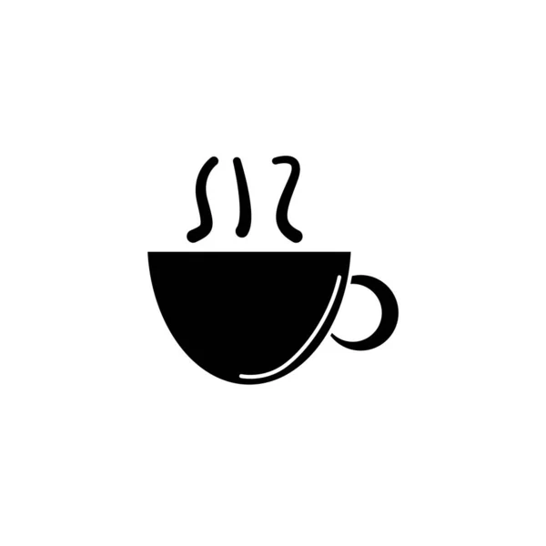 Kávé csésze ital gyorsétterem vonal stílus ikon — Stock Vector