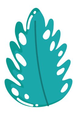 Yaz ve tropik yaprak tasarımı