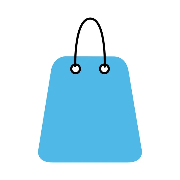 Bolsa de compras de marketing móvil y la línea de comercio electrónico y llenar el icono de estilo — Vector de stock