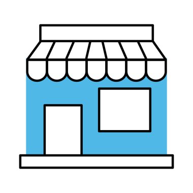 ticari mobil pazarlama ve e-ticaret hattını depola ve biçim simgesini doldur