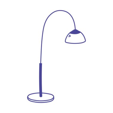 zemin lambası süsleme ışık izole simge tasarımı