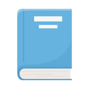 Kitap okumayı öğrenme okulu izole ikon tasarımı