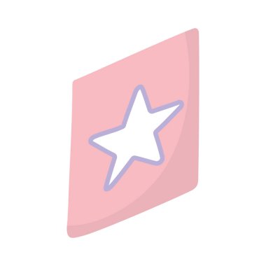 yıldız çizimi kağıt dekorasyonu izole edilmiş simge tasarımı