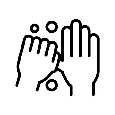 kişisel el hijyeni, temizlik başparmakları, hastalık önleme ve sağlık hizmeti tarzı simgesi