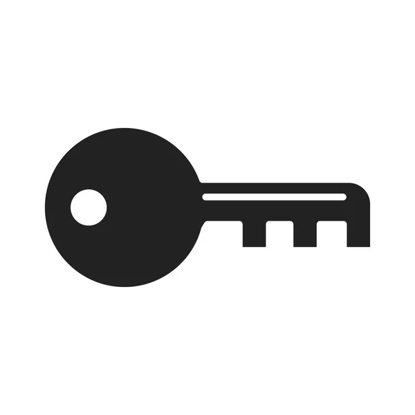 Cyber säkerhet och information eller nätverksskydd nyckel lås siluett stil ikon — Stock vektor