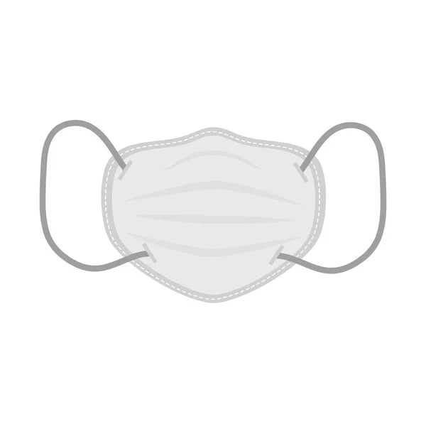 Ademhaling medisch masker, ziekenhuis of vervuiling te beschermen, preventie gezicht maskeren — Stockvector