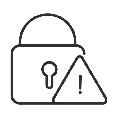 Uyarı simgesi, güvenlik uyarı işareti, dikkat tehlike ünlem işareti önlemi, satır tasarımı