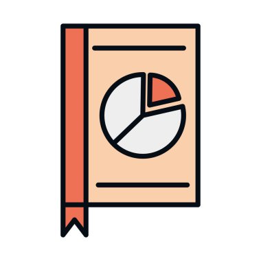 Matematik okulu fen kitabı diyagramı istatistik satırı ve biçim simgesini doldur