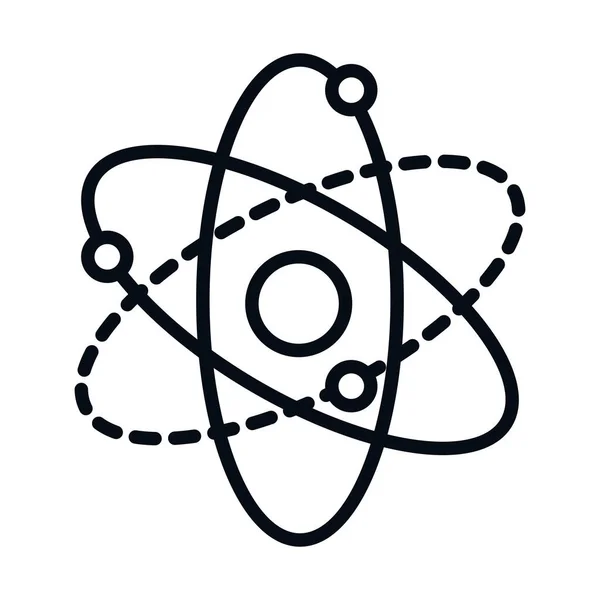 Wiskunde onderwijs school wetenschap molecuul lijn en stijl pictogram — Stockvector