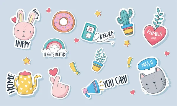 Kawaii Stickers Images – Browse 233,729 Stock Photos, Vectors, and Video