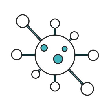 covid 19 coronavirüs virüsü patojeni, salgın salgını salgını salgını yaymak ve tarz simgesini doldurmak