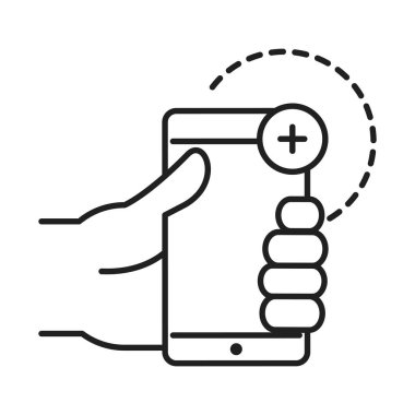 Temizleme dezenfeksiyonu, akıllı telefon, koronavirüs önleyici ürünler koronavirüs hastalığı ikonu