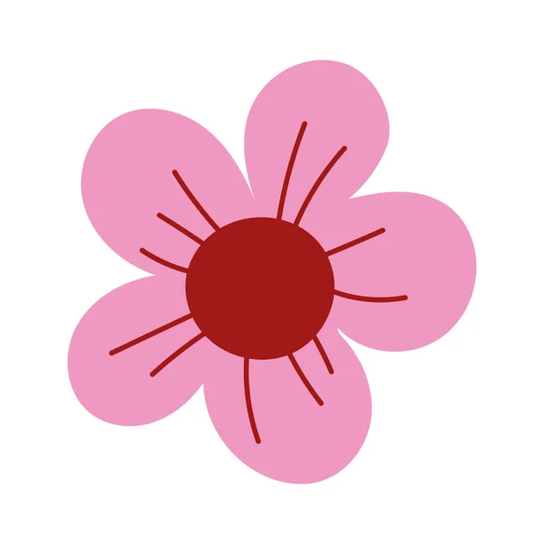 花卉季节装饰精致装饰品隔离设计图标 — 图库矢量图片