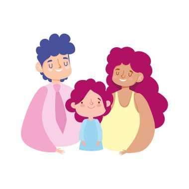 Baba, anne, oğul, karakter, aile günü.