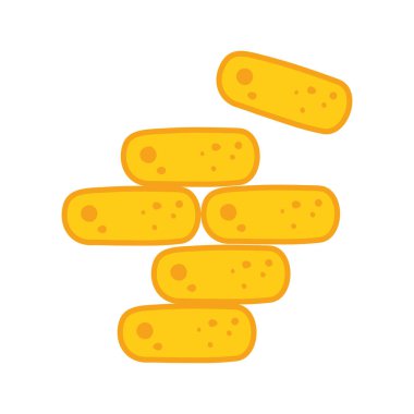 Virüs bakterileri mikrobiyoloji mikroskop hastalıklı izole ikon tasarımı