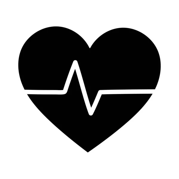 Cardiología médica cardiología cuidado de la salud aislado icono de diseño — Vector de stock