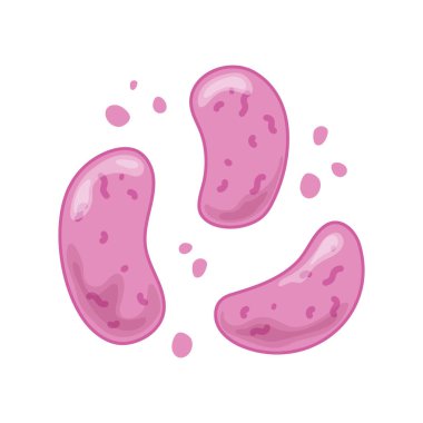 Virüs bakterileri mikrobiyoloji mikroskop hastalıklı izole ikon tasarımı