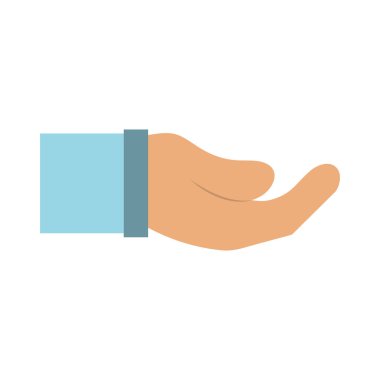 El hareketi çizgi filmi izole edilmiş simge tasarımı beyaz arkaplan