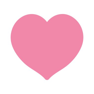 Aşk kalp romatik duygu izole edilmiş ikon tasarımı beyaz arkaplan