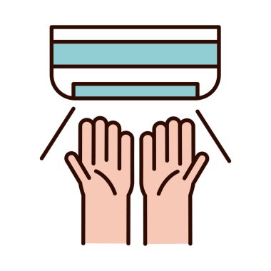 covid 19 koronavirüs önleme, el kurutma koruması, salgın salgını çizgisi yayma ve biçim simgesini doldur