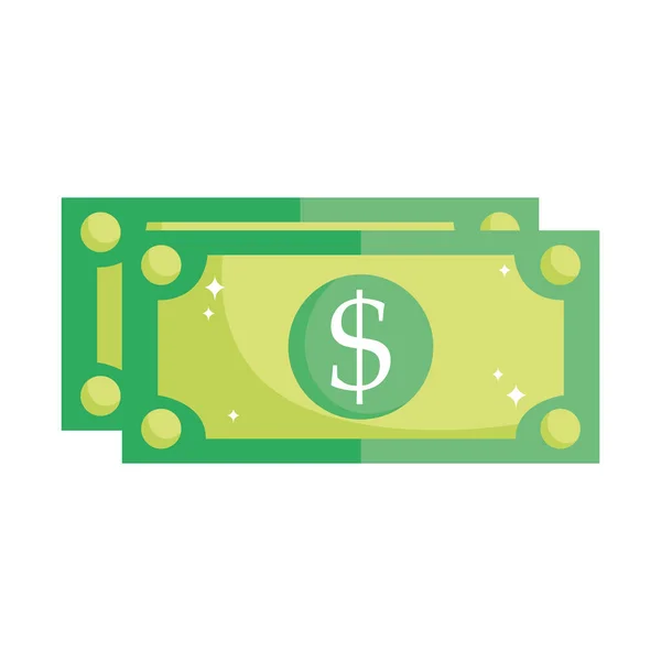 Online-Zahlung, Banknoten Währung Geld Bargeld, E-Commerce-Markt Einkaufen, mobile App — Stockvektor
