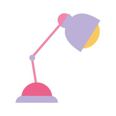 masa lambası ampul dekorasyonu izole edilmiş simge tasarımı beyaz arkaplan