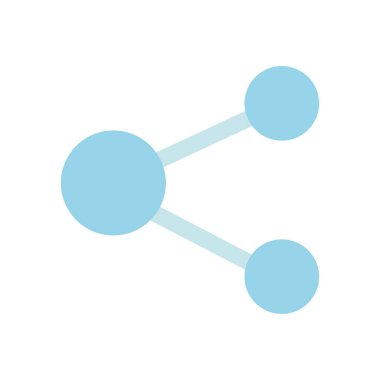 Sosyal medya içeriği paylaşımı izole edilmiş simge tasarımı beyaz arkaplan