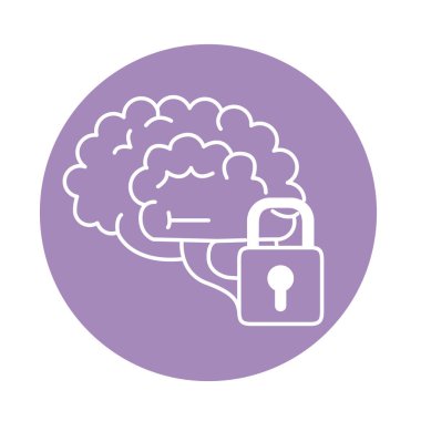 Alzheimer hastalığı, beyin kilidi duyarsızlığı, zihinsel insan yeteneği renk engelleme ikonunda azalma