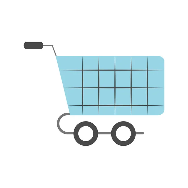 Pagamento online, supermercado de carrinho de compras, aplicativo móvel de comércio eletrônico — Vetor de Stock